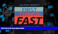 Big Deals  First Things Fast: A Handbook for Performance Analysis  Best Seller Books Best Seller
