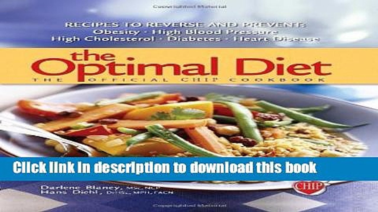 [Download] The Optimal Diet: The Official Chip Cookbook Hardcover Free