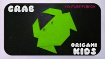Origami Animals Folding Instructions - Easy Origami Crab F2BOOK Video 168