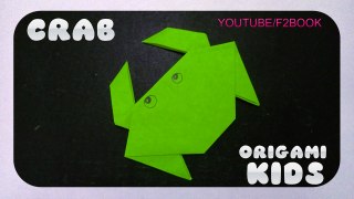 Origami Animals Folding Instructions - Easy Origami Crab F2BOOK Video 168
