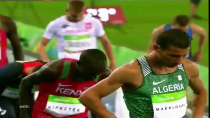 Toufik Makhloufi finale Rio 800 metre medaille d'argent