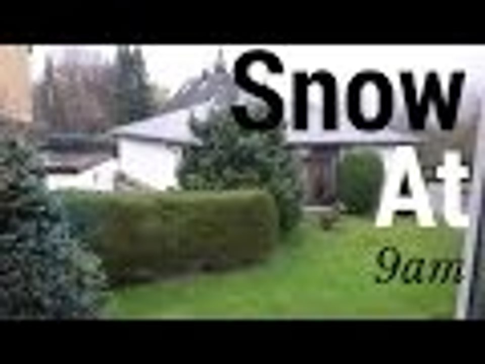 Snow at 9am