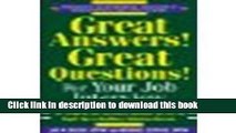 [Popular Books] Great Answers! Great Questions! For Your Job Interview by Block, Jay A., Betrus,