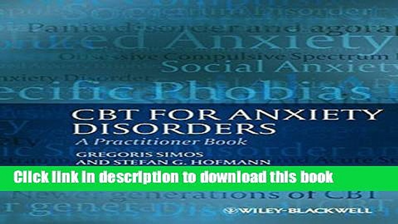 [Download] CBT For Anxiety Disorders: A Practitioner Book Kindle Free