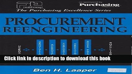 [Download] Procurement Reengineering (Purchasing Excellence Series) Hardcover Online