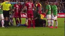 Huligan stormar planen - attackerar Östersunds målvakt - Jönköping S - Östersund 2016