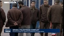 Palestinian : dozens protest for release of Palestinians hunger strike