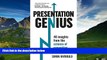 READ FREE FULL  Presentation Genius: 40 Insights From the Science of Presenting (Teach Yourself)