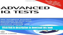 [Popular Books] Advanced IQ Tests: The Toughest Practice Questions to Test Your Lateral Thinking,