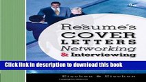 [Popular Books] Resumes, Cover Letters, Networking, and Interviewing Full Online