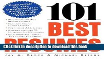 [Popular Books] 101 Best Resumes: Endorsed by the Professional Association of Resume Writers Free