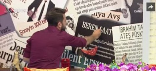 Nihat Doğan, Canlı Yayında Beren Saat'in Üstünü Çizdi