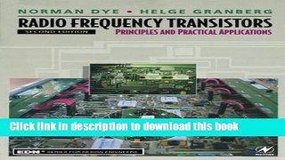 [Popular Books] Radio Frequency Transistors, Second Edition: Principles and Practical Applications