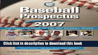 [Popular Books] Baseball Prospectus 2007 Full Online