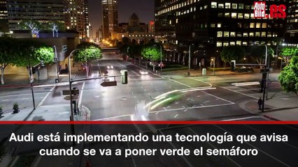 Download Video: VÍDEO: La nueva tecnología de Audi que avisa de cuando se va a poner verde el semáforo