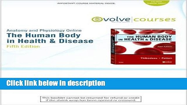 Download Anatomy and Physiology Online for The Human Body in Health Disease (Access Code), 5e