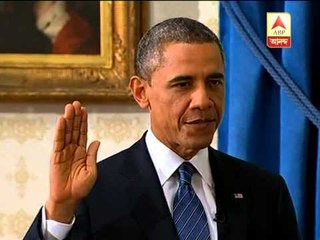 barak obama sworn in for second term