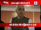 Khurshid takes a dig at Modi