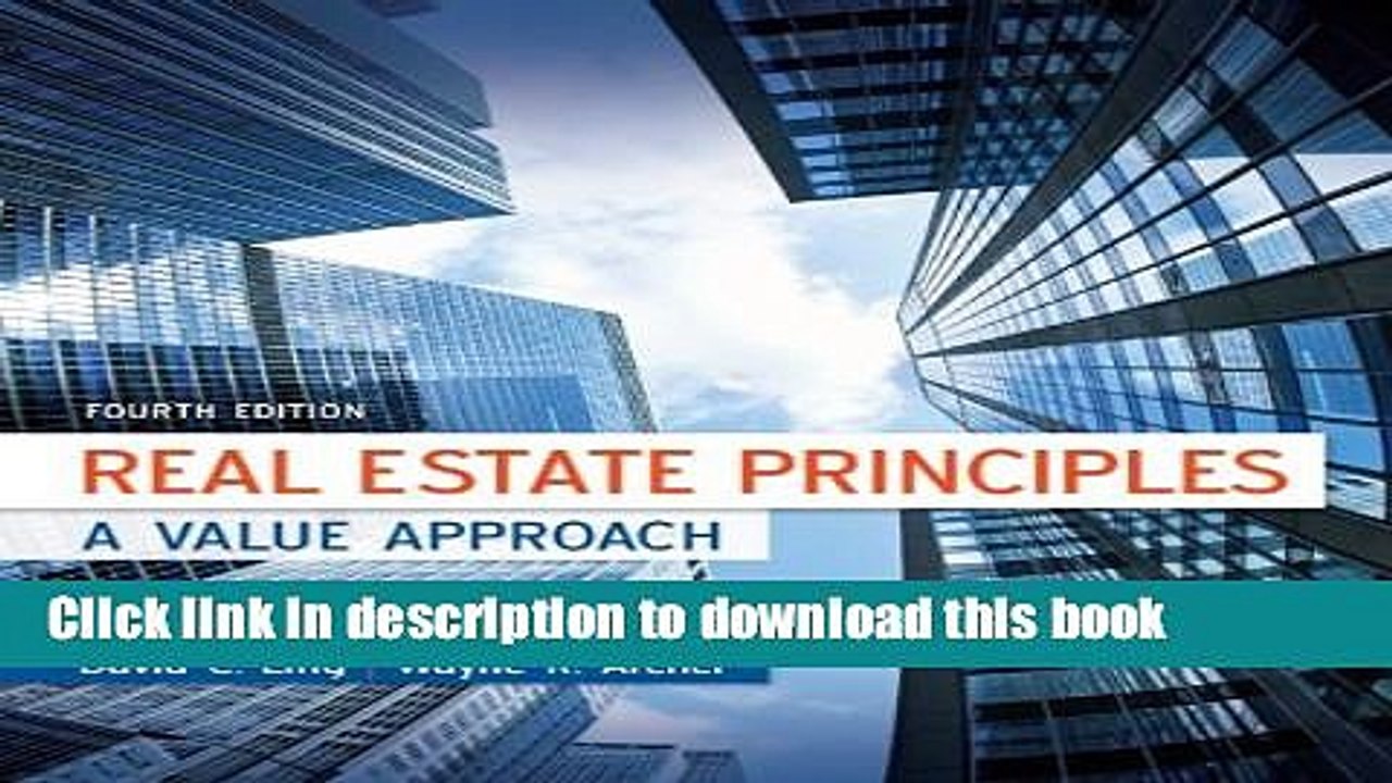 [Download] Real Estate Principles: A Value Approach (McGraw-Hill/Irwin Series in Finance,