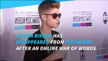 Justin Bieber quits Instagram over feud​ with Selena Gomez
