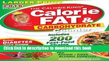 [Popular Books] The CalorieKing Calorie, Fat   Carbohydrate Counter 2016: Larger Print Edition