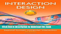 [Download] Interaction Design: Beyond Human-Computer Interaction Paperback Online