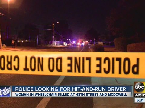 Search continues for Phoenix hit-and-run driver who killed woman in wheelchair