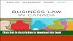 [Popular] Business Law in Canada, Tenth Canadian Edition Plus MyBusLawLab with Pearson eText --