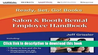[Popular Books] Ready, Set, Go! Salon   Booth Rental Employee Handbook Free Online