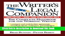 [Popular] The Writer s Legal Companion: The Complete Handbook For The Working Writer, Third