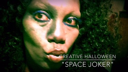 Make-up for Halloween: Space Joker, creation by Sandrine Anterrion