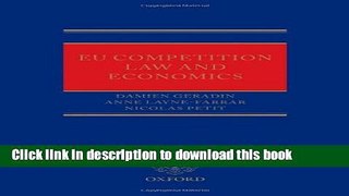 [Popular] EC Competition Law and Economics Hardcover OnlineCollection