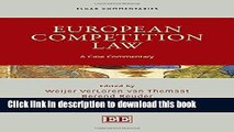 [Popular] European Competition Law: A Case Commentary Hardcover Free
