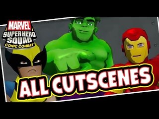 Marvel Super Hero Squad: Comic Combat All Cutscenes | Game Movie (PS3, X360, Wii)