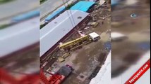 Beton mikserinin pompası üçüncü kata yetişmeyince