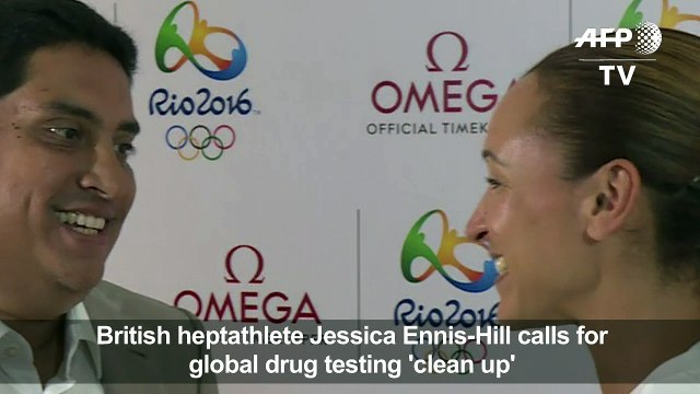 British Olympian Ennis-Hill calls for global doping 'clean up'