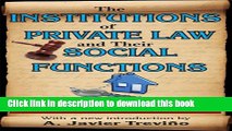 [Popular] The Institutions of Private Law and Their Social Functions Hardcover OnlineCollection