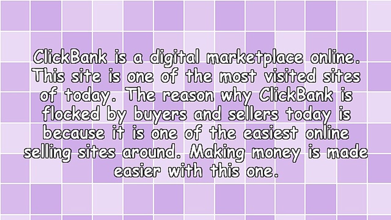 The ClickBank Overview