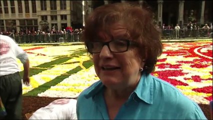 Le tapis de fleurs à Bruxelles a attiré jusqu'à 100.000 visiteurs