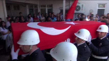 Şehit Polis Gübahar ve Oğlu Son Yolculuklarına Uğurlandı