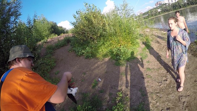 Fisherman Catches Bird by Accident