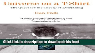 [Download] Universe on a T-Shirt: The Quest for the Theory of Everything Paperback Free