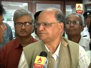 CPM leader Rabin Deb after his meeting with Chief Election officer