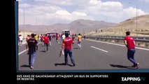 Football : Des supporters de Galatasaray attaquent un bus de fans de Besiktas (Vidéo)
