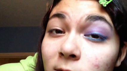 sweet electric purple eye makeup tutorial