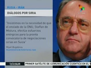 Rusia e Irán piden reinicio de diálogos de paz en Siria