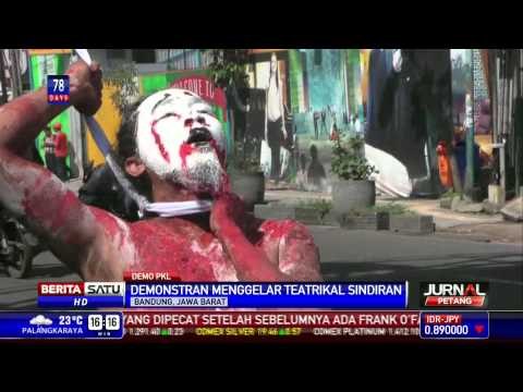 PKL Protes Kebijakan Relokasi PKL oleh Pemkot Bandung