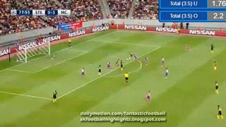 Sergio Agüero Goal   Steaua Bucuresti 0-4 Manchester City 16.08.2016