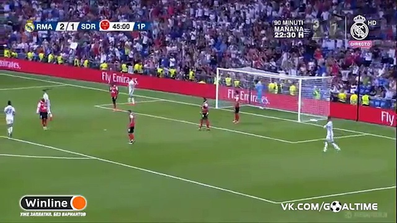 Alvaro Morata Goal  - Real Madrid vs Reims  - Trofeo Santiago Bernabeu
