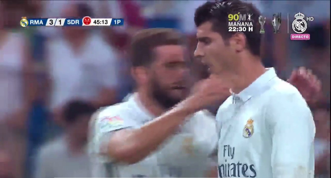 Real Madrid 3 -1  Stade Reims -Alvaro Morata Goal [16.08.2016] HD 720p